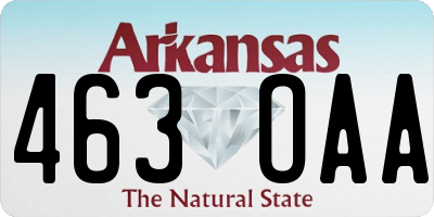 AR license plate 463OAA