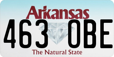 AR license plate 463OBE