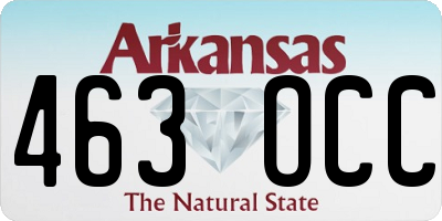 AR license plate 463OCC