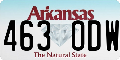 AR license plate 463ODW
