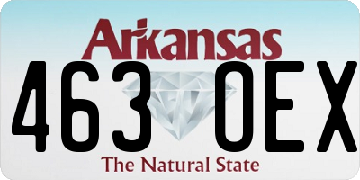 AR license plate 463OEX