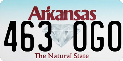 AR license plate 463OGO