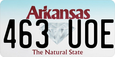 AR license plate 463UOE