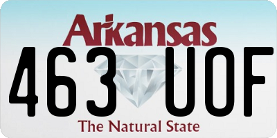 AR license plate 463UOF