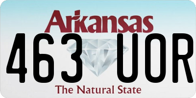 AR license plate 463UOR