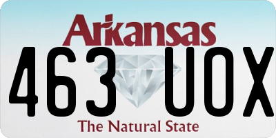 AR license plate 463UOX