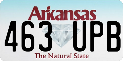 AR license plate 463UPB