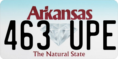 AR license plate 463UPE