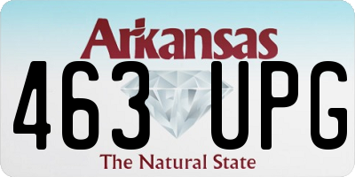 AR license plate 463UPG