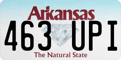 AR license plate 463UPI