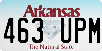 AR license plate 463UPM