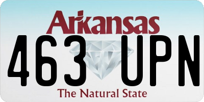 AR license plate 463UPN