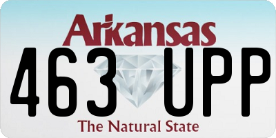 AR license plate 463UPP