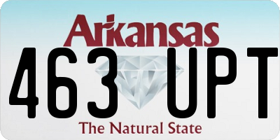 AR license plate 463UPT