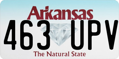 AR license plate 463UPV