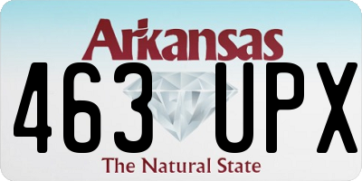 AR license plate 463UPX