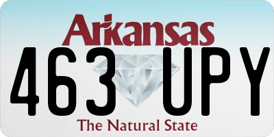 AR license plate 463UPY