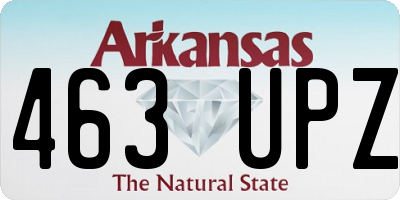 AR license plate 463UPZ