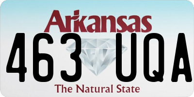 AR license plate 463UQA