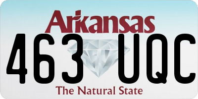 AR license plate 463UQC