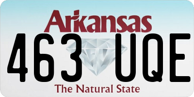 AR license plate 463UQE