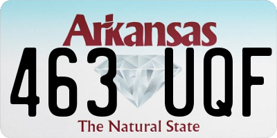 AR license plate 463UQF