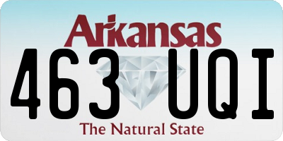 AR license plate 463UQI