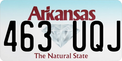 AR license plate 463UQJ