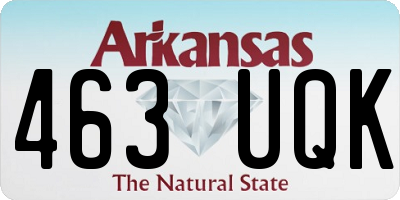 AR license plate 463UQK