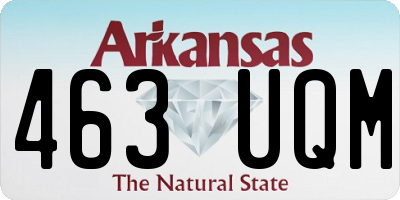 AR license plate 463UQM