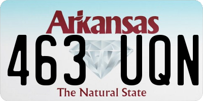 AR license plate 463UQN