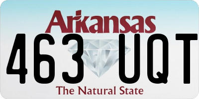 AR license plate 463UQT
