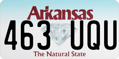 AR license plate 463UQU