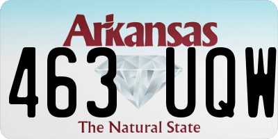 AR license plate 463UQW