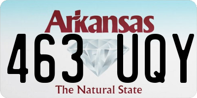 AR license plate 463UQY