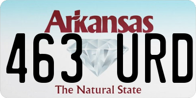 AR license plate 463URD