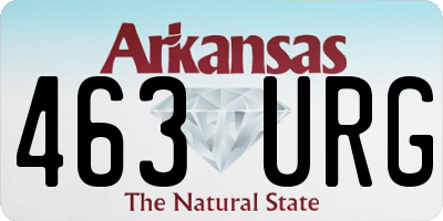 AR license plate 463URG