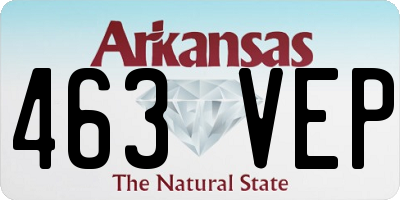 AR license plate 463VEP