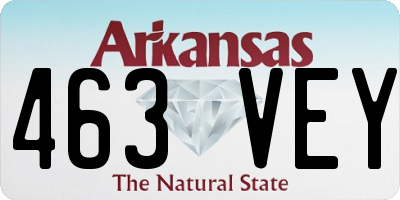 AR license plate 463VEY