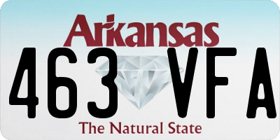 AR license plate 463VFA