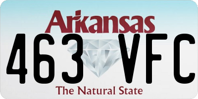 AR license plate 463VFC