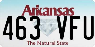 AR license plate 463VFU