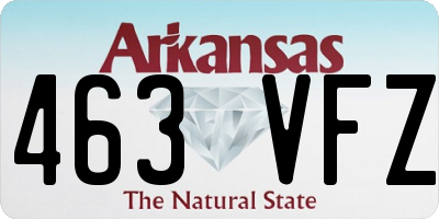 AR license plate 463VFZ