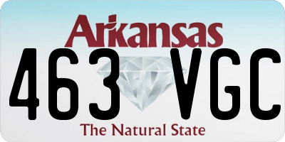 AR license plate 463VGC