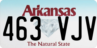 AR license plate 463VJV