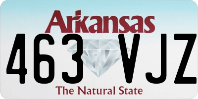AR license plate 463VJZ