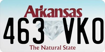 AR license plate 463VKO