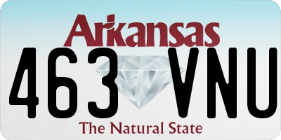 AR license plate 463VNU