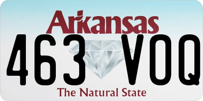 AR license plate 463VOQ