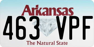 AR license plate 463VPF